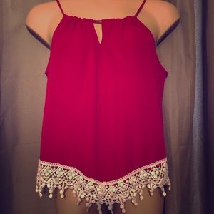 Lace tank top